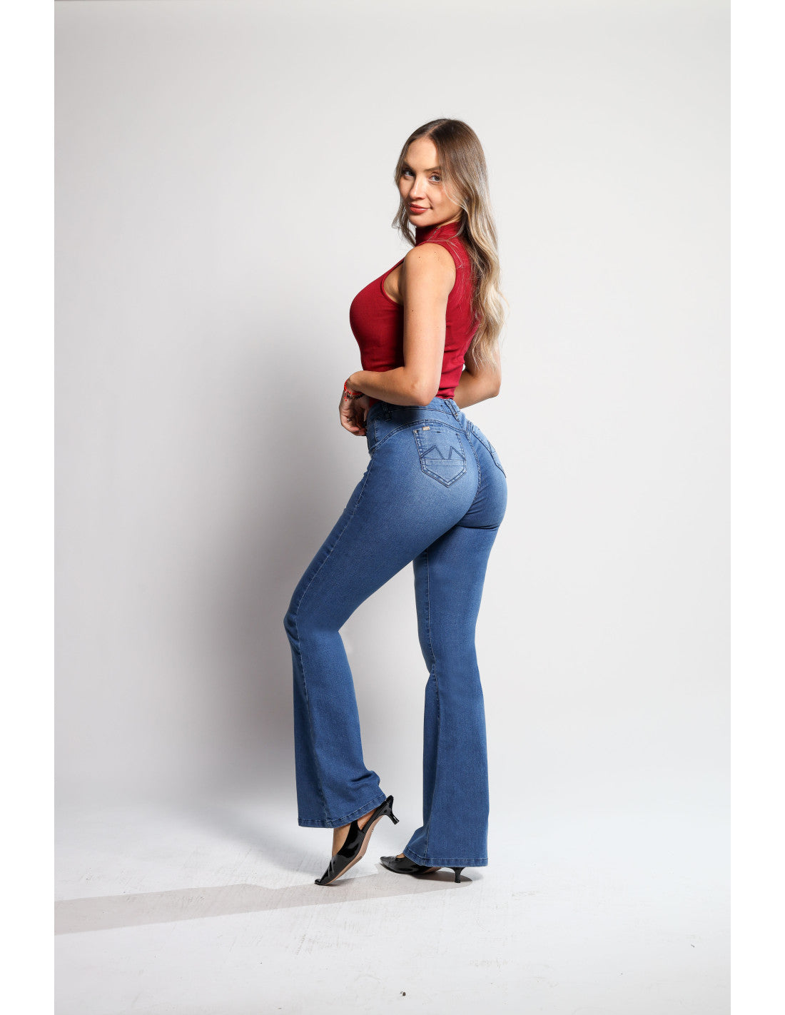 JEANS FLARE 4430 EFECTO FAJA