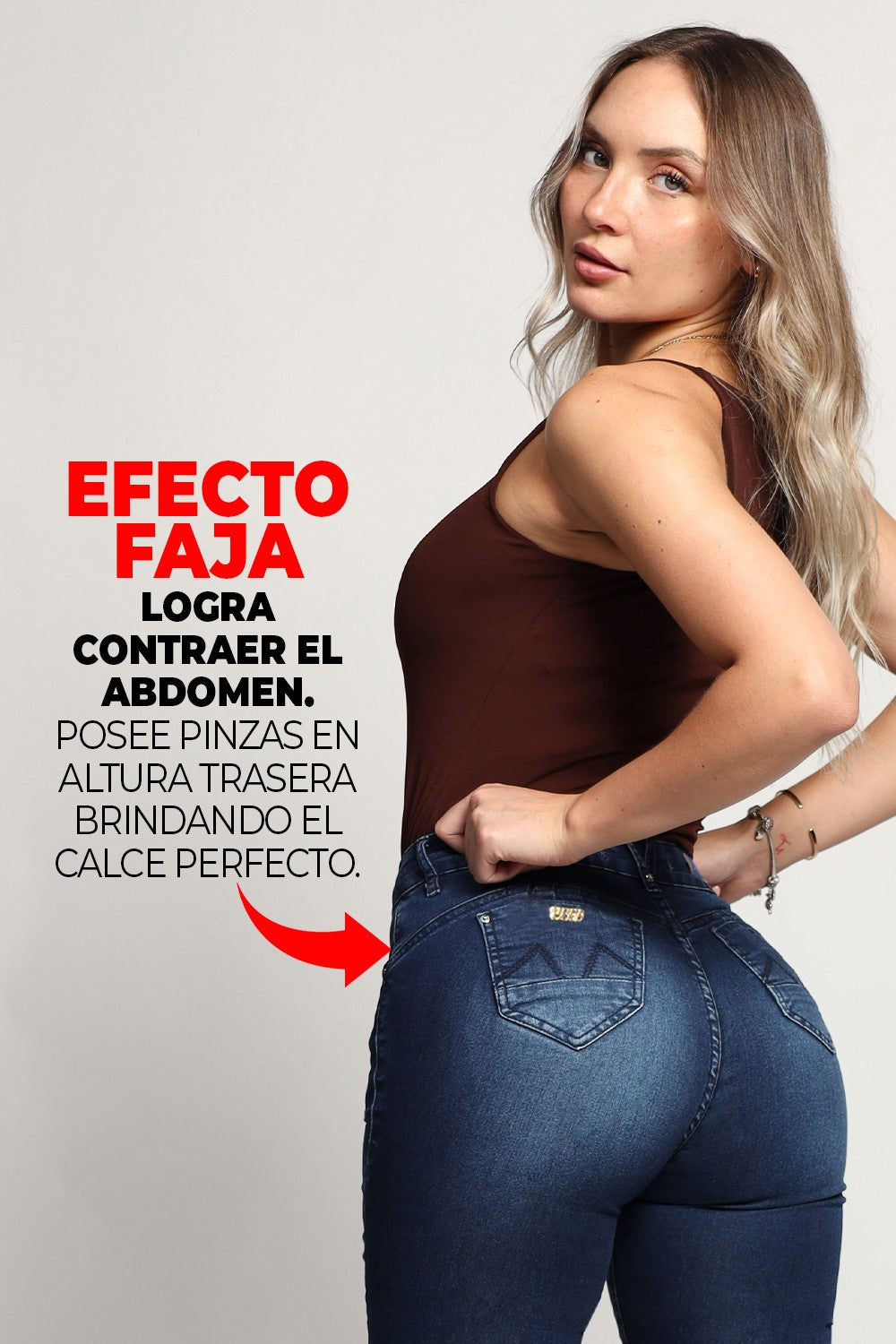 JEANS FLARE 4339 EFECTO FAJA